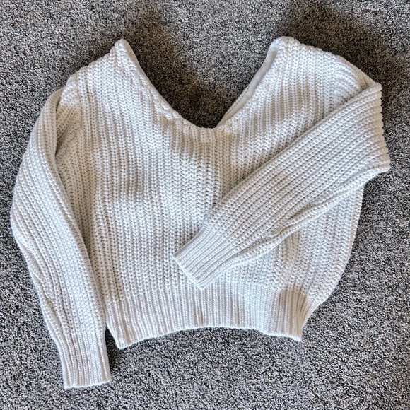 La Hearts Sweaters - LA HEARTS - Off the shoulder, knotted back knit sweater!